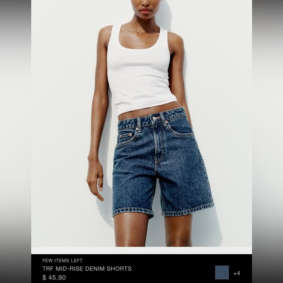 Zara Denim Shorts NWT - Picture 3 of 4
